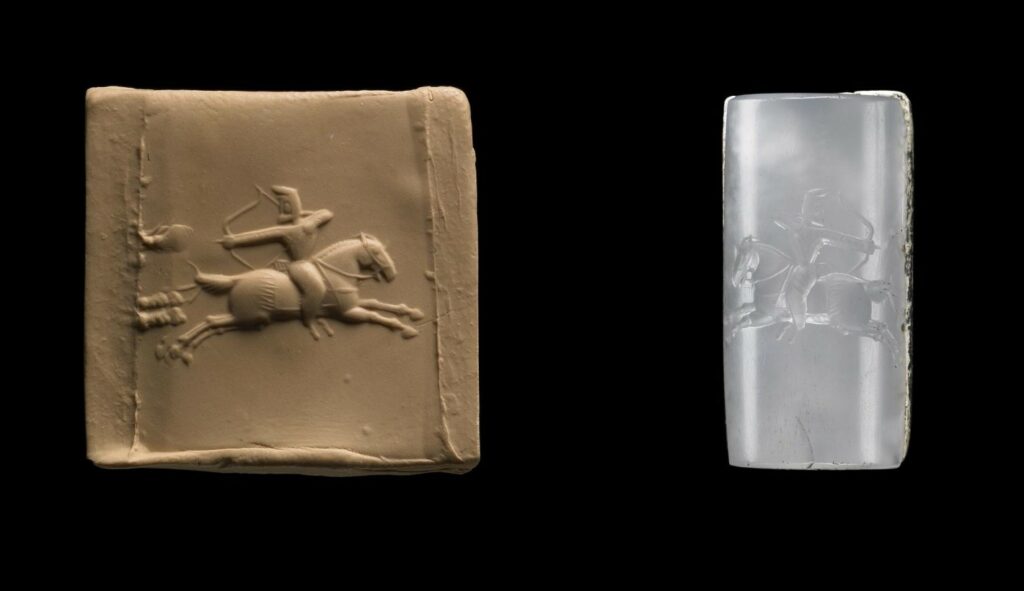 Cylinder seal fragment Parthian