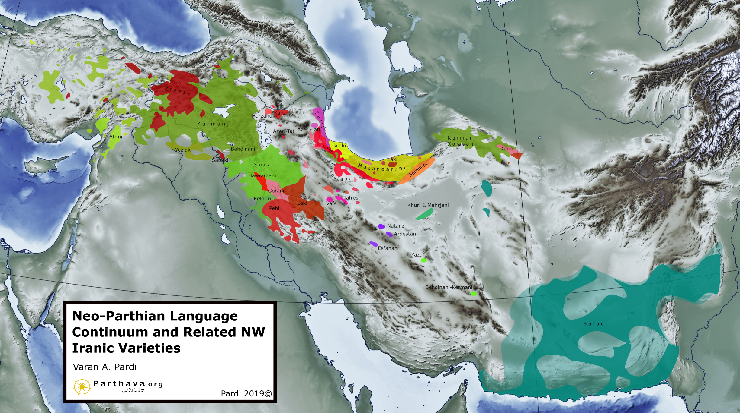 Neo-Parthian Language Continuum and Related NW Iranic Varieties